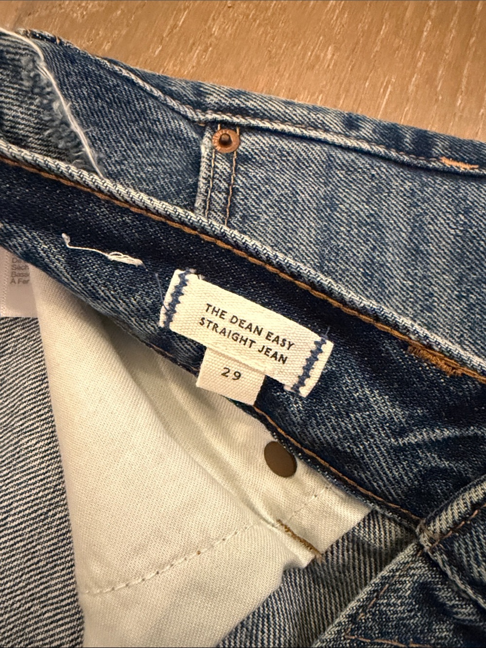 NWT Madewell x Kaihara Selvedge Denim Dean Easy Straight Jean | 29 - Picture 11 of 12